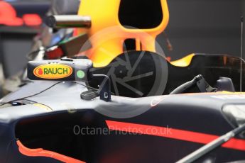 World © Octane Photographic Ltd. Formula 1 - Belgian Grand Prix - Thursday - Pit Lane. Red Bull Racing RB13. Circuit de Spa Francorchamps, Belgium. Thursday 24th August 2017. Digital Ref: 1918LB1D3979