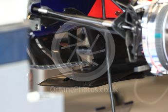 World © Octane Photographic Ltd. Formula 1 - Belgian Grand Prix - Thursday - Pit Lane. Scuderia Toro Rosso STR12. Circuit de Spa Francorchamps, Belgium. Thursday 24th August 2017. Digital Ref: 1918LB1D4046