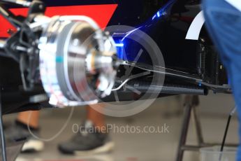 World © Octane Photographic Ltd. Formula 1 - Belgian Grand Prix - Thursday - Pit Lane. Scuderia Toro Rosso STR12. Circuit de Spa Francorchamps, Belgium. Thursday 24th August 2017. Digital Ref: 1918LB1D4056