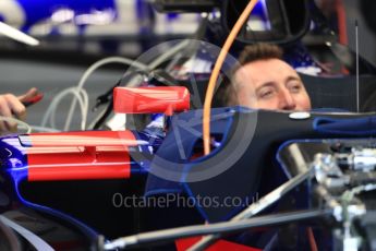 World © Octane Photographic Ltd. Formula 1 - Belgian Grand Prix - Thursday - Pit Lane. Scuderia Toro Rosso STR12. Circuit de Spa Francorchamps, Belgium. Thursday 24th August 2017. Digital Ref: 1918LB1D4070