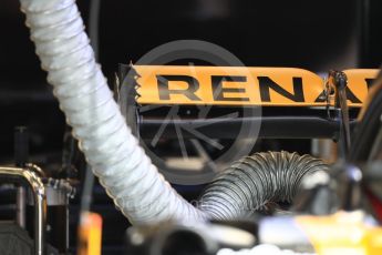 World © Octane Photographic Ltd. Formula 1 - Belgian Grand Prix - Thursday - Pit Lane. Renault Sport F1 Team R.S.17. Circuit de Spa Francorchamps, Belgium. Thursday 24th August 2017. Digital Ref: 1918LB1D4101