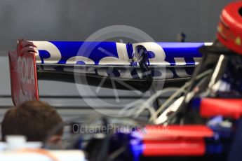 World © Octane Photographic Ltd. Formula 1 - Belgian Grand Prix - Thursday - Pit Lane. Scuderia Toro Rosso STR12. Circuit de Spa Francorchamps, Belgium. Thursday 24th August 2017. Digital Ref: 1918LB1D4185