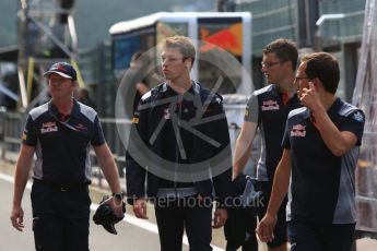 World © Octane Photographic Ltd. Formula 1 - Belgian Grand Prix - Thursday - Pit Lane. Daniil Kvyat - Scuderia Toro Rosso. Circuit de Spa Francorchamps, Belgium. Thursday 24th August 2017. Digital Ref: 1918LB2D5468