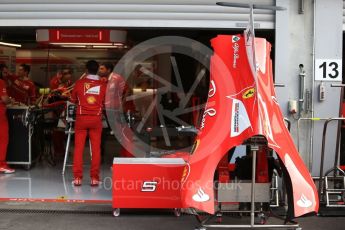 World © Octane Photographic Ltd. Formula 1 - Belgian Grand Prix - Thursday - Pit Lane. Scuderia Ferrari SF70H. Circuit de Spa Francorchamps, Belgium. Thursday 24th August 2017. Digital Ref: 1918LB2D5490