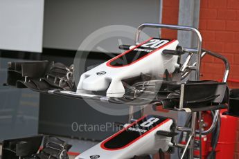 World © Octane Photographic Ltd. Formula 1 - Belgian Grand Prix - Thursday - Pit Lane. Haas F1 Team VF-17. Circuit de Spa Francorchamps, Belgium. Thursday 24th August 2017. Digital Ref: 1918LB2D5533