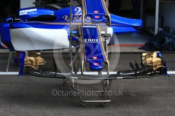 World © Octane Photographic Ltd. Formula 1 - Belgian Grand Prix - Thursday - Pit Lane. Sauber F1 Team C36. Circuit de Francorchamps, Belgium. Thursday 24th August 2017. Digital Ref: 1918LB2D5559