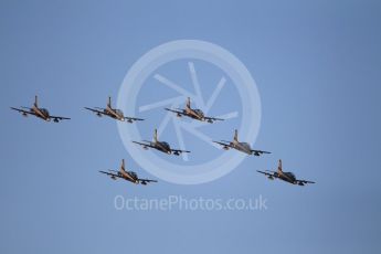 World © Octane Photographic Ltd. UAE Al Fursan (The Knights) Air Display Team – Aermacchi MB-339A. Saturday 25th November 2017, F1 Abu Dhabi GP - Yas Marina circuit, Abu Dhabi. Digital Ref : -2011CB1L7575