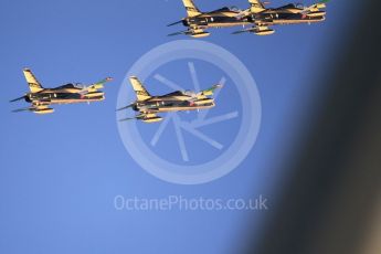 World © Octane Photographic Ltd. UAE Al Fursan (The Knights) Air Display Team – Aermacchi MB-339A. Saturday 25th November 2017, F1 Abu Dhabi GP - Yas Marina circuit, Abu Dhabi. Digital Ref : -2011CB1L7600