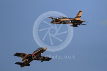 World © Octane Photographic Ltd. UAE Al Fursan (The Knights) Air Display Team – Aermacchi MB-339A. Saturday 25th November 2017, F1 Abu Dhabi GP - Yas Marina circuit, Abu Dhabi. Digital Ref : -2011CB1L7734