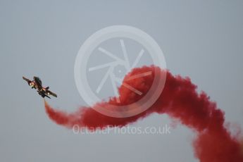 World © Octane Photographic Ltd. UAE Al Fursan (The Knights) Air Display Team – Aermacchi MB-339A. Saturday 25th November 2017, F1 Abu Dhabi GP - Yas Marina circuit, Abu Dhabi. Digital Ref : -2011CB1L7839