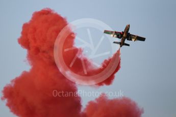 World © Octane Photographic Ltd. UAE Al Fursan (The Knights) Air Display Team – Aermacchi MB-339A. Saturday 25th November 2017, F1 Abu Dhabi GP - Yas Marina circuit, Abu Dhabi. Digital Ref : -2011CB1L7863