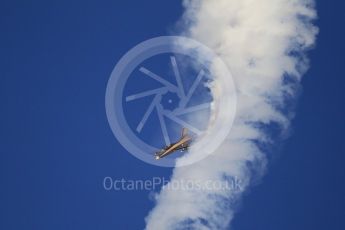 World © Octane Photographic Ltd. UAE Al Fursan (The Knights) Air Display Team – Aermacchi MB-339A. Saturday 25th November 2017, F1 Abu Dhabi GP - Yas Marina circuit, Abu Dhabi. Digital Ref : 2011CB1L8026