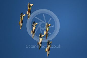 World © Octane Photographic Ltd. UAE Al Fursan (The Knights) Air Display Team – Aermacchi MB-339A. Saturday 25th November 2017, F1 Abu Dhabi GP - Yas Marina circuit, Abu Dhabi. Digital Ref : 2011CB1L8077