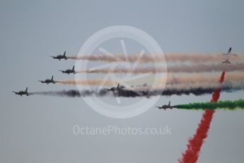 World © Octane Photographic Ltd. UAE Al Fursan (The Knights) Air Display Team – Aermacchi MB-339A. Saturday 25th November 2017, F1 Abu Dhabi GP - Yas Marina circuit, Abu Dhabi. Digital Ref : 2011CB1L8142