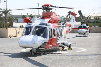 World © Octane Photographic Ltd. Formula 1 - Abu Dhabi Grand Prix - Friday Practice 1. Medical Helicopter. Yas Marina Circuit, Abu Dhabi. Friday 24th November 2017. Digital Ref: