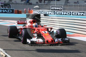 World © Octane Photographic Ltd. Formula 1 - Abu Dhabi Grand Prix - Friday Practice 1. Sebastian Vettel - Scuderia Ferrari SF70H. Yas Marina Circuit, Abu Dhabi. Friday 24th November 2017. Digital Ref: