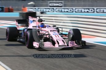 World © Octane Photographic Ltd. Formula 1 - Abu Dhabi Grand Prix - Friday Practice 1. Sergio Perez - Sahara Force India VJM10. Yas Marina Circuit, Abu Dhabi. Friday 24th November 2017. Digital Ref: