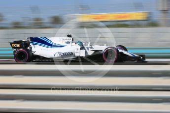 World © Octane Photographic Ltd. Formula 1 - Abu Dhabi Grand Prix - Friday Practice 1. Lance Stroll - Williams Martini Racing FW40. Yas Marina Circuit, Abu Dhabi. Friday 24th November 2017. Digital Ref: