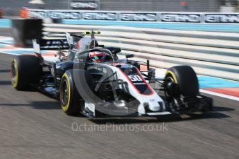 World © Octane Photographic Ltd. Formula 1 - British Grand Prix. Antonio Giovinazzi with Halo - Haas F1 Team VF-17 Reserve Driver. Yas Marina Circuit, Abu Dhabi. Friday 24th November 2017. Digital Ref: