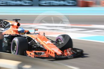 World © Octane Photographic Ltd. Formula 1 - Abu Dhabi Grand Prix - Friday Practice 1. Fernando Alonso - McLaren Honda MCL32. Yas Marina Circuit, Abu Dhabi. Friday 24th November 2017. Digital Ref:
