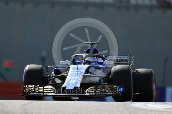 World © Octane Photographic Ltd. Formula 1 - Abu Dhabi Grand Prix - Friday Practice 1. Marcus Ericsson with HALO – Sauber F1 Team C36. Yas Marina Circuit, Abu Dhabi. Friday 24th November 2017. Digital Ref: