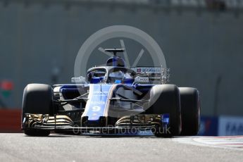 World © Octane Photographic Ltd. Formula 1 - Abu Dhabi Grand Prix - Friday Practice 1. Marcus Ericsson with HALO – Sauber F1 Team C36. Yas Marina Circuit, Abu Dhabi. Friday 24th November 2017. Digital Ref: