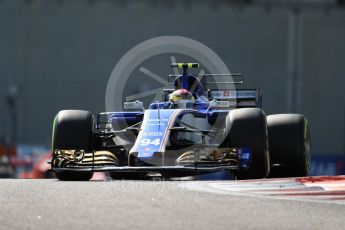 World © Octane Photographic Ltd. Formula 1 - Abu Dhabi Grand Prix - Friday Practice 1. Pascal Wehrlein – Sauber F1 Team C36. Yas Marina Circuit, Abu Dhabi. Friday 24th November 2017. Digital Ref: