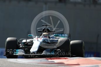 World © Octane Photographic Ltd. Formula 1 - Abu Dhabi Grand Prix - Friday Practice 1. Lewis Hamilton - Mercedes AMG Petronas F1 W08 EQ Energy+. Yas Marina Circuit, Abu Dhabi. Friday 24th November 2017. Digital Ref: