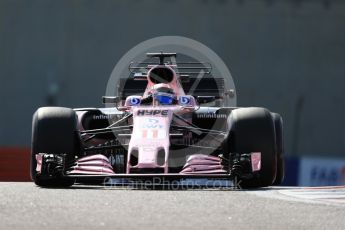 World © Octane Photographic Ltd. Formula 1 - Abu Dhabi Grand Prix - Friday Practice 1. Sergio Perez - Sahara Force India VJM10. Yas Marina Circuit, Abu Dhabi. Friday 24th November 2017. Digital Ref: