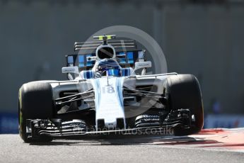 World © Octane Photographic Ltd. Formula 1 - Abu Dhabi Grand Prix - Friday Practice 1. Lance Stroll - Williams Martini Racing FW40. Yas Marina Circuit, Abu Dhabi. Friday 24th November 2017. Digital Ref: