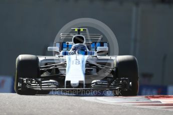 World © Octane Photographic Ltd. Formula 1 - Abu Dhabi Grand Prix - Friday Practice 1. Lance Stroll - Williams Martini Racing FW40. Yas Marina Circuit, Abu Dhabi. Friday 24th November 2017. Digital Ref: