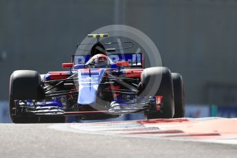 World © Octane Photographic Ltd. Formula 1 - Abu Dhabi Grand Prix - Friday Practice 1. Pierre Gasly - Scuderia Toro Rosso STR12. Yas Marina Circuit, Abu Dhabi. Friday 24th November 2017. Digital Ref: