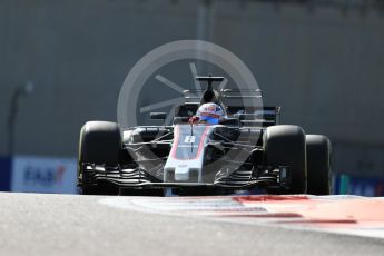 World © Octane Photographic Ltd. Formula 1 - Abu Dhabi Grand Prix - Friday Practice 1. Romain Grosjean - Haas F1 Team VF-17. Yas Marina Circuit, Abu Dhabi. Friday 24th November 2017. Digital Ref: