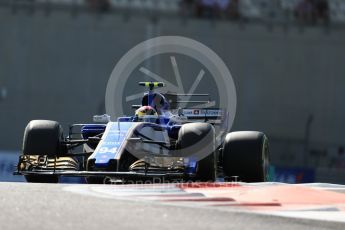 World © Octane Photographic Ltd. Formula 1 - Abu Dhabi Grand Prix - Friday Practice 1. Pascal Wehrlein – Sauber F1 Team C36. Yas Marina Circuit, Abu Dhabi. Friday 24th November 2017. Digital Ref: