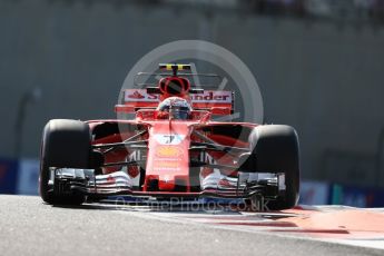 World © Octane Photographic Ltd. Formula 1 - Abu Dhabi Grand Prix - Friday Practice 1. Kimi Raikkonen - Scuderia Ferrari SF70H. Yas Marina Circuit, Abu Dhabi. Friday 24th November 2017. Digital Ref: