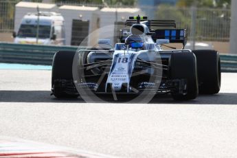 World © Octane Photographic Ltd. Formula 1 - Abu Dhabi Grand Prix - Friday Practice 1. Lance Stroll - Williams Martini Racing FW40. Yas Marina Circuit, Abu Dhabi. Friday 24th November 2017. Digital Ref: