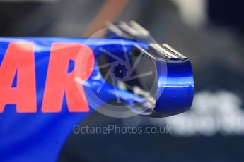 World © Octane Photographic Ltd. Formula 1 - Abu Dhabi Grand Prix - Friday Practice 1. Brendon Hartley - Scuderia Toro Rosso STR12. Yas Marina Circuit, Abu Dhabi. Friday 24th November 2017. Digital Ref: