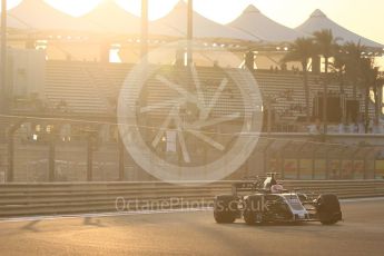 World © Octane Photographic Ltd. Formula 1 - Abu Dhabi Grand Prix - Friday - Practice 2. Kevin Magnussen - Haas F1 Team VF-17. Yas Marina Circuit, Abu Dhabi. Friday 24th November 2017. Digital Ref: 2003CB1L6032