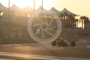 World © Octane Photographic Ltd. Formula 1 - Abu Dhabi Grand Prix - Friday - Practice 2. Romain Grosjean - Haas F1 Team VF-17. Yas Marina Circuit, Abu Dhabi. Friday 24th November 2017. Digital Ref: 2003CB1L6040