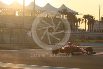 World © Octane Photographic Ltd. Formula 1 - Abu Dhabi Grand Prix - Friday - Practice 2. Sebastian Vettel - Scuderia Ferrari SF70H. Yas Marina Circuit, Abu Dhabi. Friday 24th November 2017. Digital Ref: 2003CB1L6054