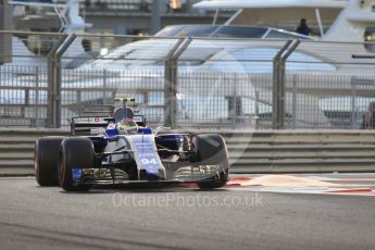 World © Octane Photographic Ltd. Formula 1 - Abu Dhabi Grand Prix - Friday - Practice 2. Pascal Wehrlein – Sauber F1 Team C36. Yas Marina Circuit, Abu Dhabi. Friday 24th November 2017. Digital Ref: 2003CB1L6460