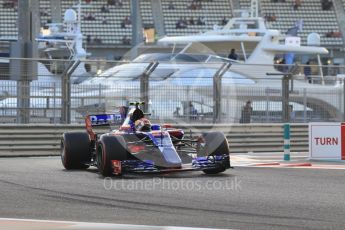 World © Octane Photographic Ltd. Formula 1 - Abu Dhabi Grand Prix - Friday - Practice 2. Pierre Gasly - Scuderia Toro Rosso STR12. Yas Marina Circuit, Abu Dhabi. Friday 24th November 2017. Digital Ref: 2003CB1L6516