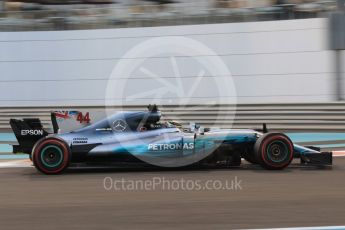 World © Octane Photographic Ltd. Formula 1 - Abu Dhabi Grand Prix - Friday - Practice 2. Lewis Hamilton - Mercedes AMG Petronas F1 W08 EQ Energy+. Yas Marina Circuit, Abu Dhabi. Friday 24th November 2017. Digital Ref: 2003CB1L6591
