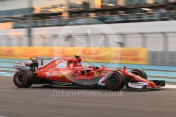 World © Octane Photographic Ltd. Formula 1 - Abu Dhabi Grand Prix - Friday - Practice 2. Sebastian Vettel - Scuderia Ferrari SF70H. Yas Marina Circuit, Abu Dhabi. Friday 24th November 2017. Digital Ref: 2003CB1L6600