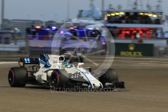 World © Octane Photographic Ltd. Formula 1 - Abu Dhabi Grand Prix - Friday - Practice 2. Felipe Massa - Williams Martini Racing FW40. Yas Marina Circuit, Abu Dhabi. Friday 24th November 2017. Digital Ref: 2003CB1L6704