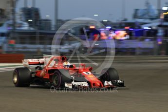 World © Octane Photographic Ltd. Formula 1 - Abu Dhabi Grand Prix - Friday - Practice 2. Sebastian Vettel - Scuderia Ferrari SF70H. Yas Marina Circuit, Abu Dhabi. Friday 24th November 2017. Digital Ref: 2003CB1L6730