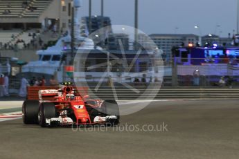 World © Octane Photographic Ltd. Formula 1 - Abu Dhabi Grand Prix - Friday - Practice 2. Kimi Raikkonen - Scuderia Ferrari SF70H. Yas Marina Circuit, Abu Dhabi. Friday 24th November 2017. Digital Ref: 2003CB1L6734