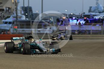World © Octane Photographic Ltd. Formula 1 - Abu Dhabi Grand Prix - Friday - Practice 2. Lewis Hamilton - Mercedes AMG Petronas F1 W08 EQ Energy+. Yas Marina Circuit, Abu Dhabi. Friday 24th November 2017. Digital Ref: 2003CB1L6740