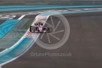 World © Octane Photographic Ltd. Formula 1 - Abu Dhabi Grand Prix - Friday - Practice 2. Sergio Perez - Sahara Force India VJM10. Yas Marina Circuit, Abu Dhabi. Friday 24th November 2017. Digital Ref: 2003LB1D3249