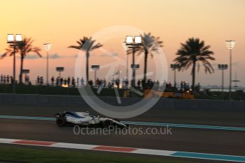 World © Octane Photographic Ltd. Formula 1 - Abu Dhabi Grand Prix - Friday - Practice 2. Lance Stroll - Williams Martini Racing FW40. Yas Marina Circuit, Abu Dhabi. Friday 24th November 2017. Digital Ref: 2003LB2D8770